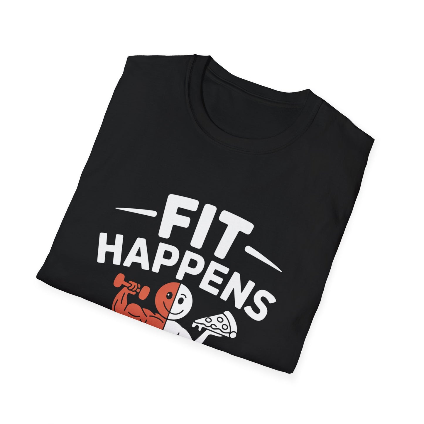 Fitness & Pizza Humor T-Shirt | Unisex Gym Tee