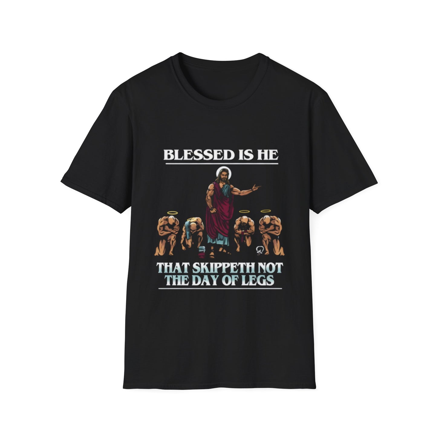 Blessed Is He Funny Fitness T-Shirt | Unisex Gym Tee