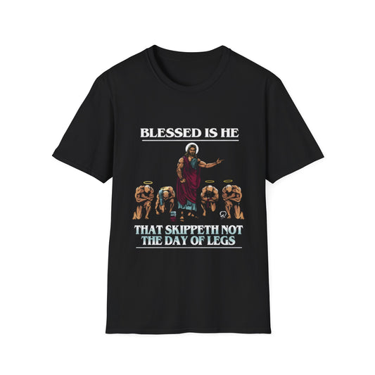 Blessed Is He Funny Fitness T-Shirt | Unisex Gym Tee