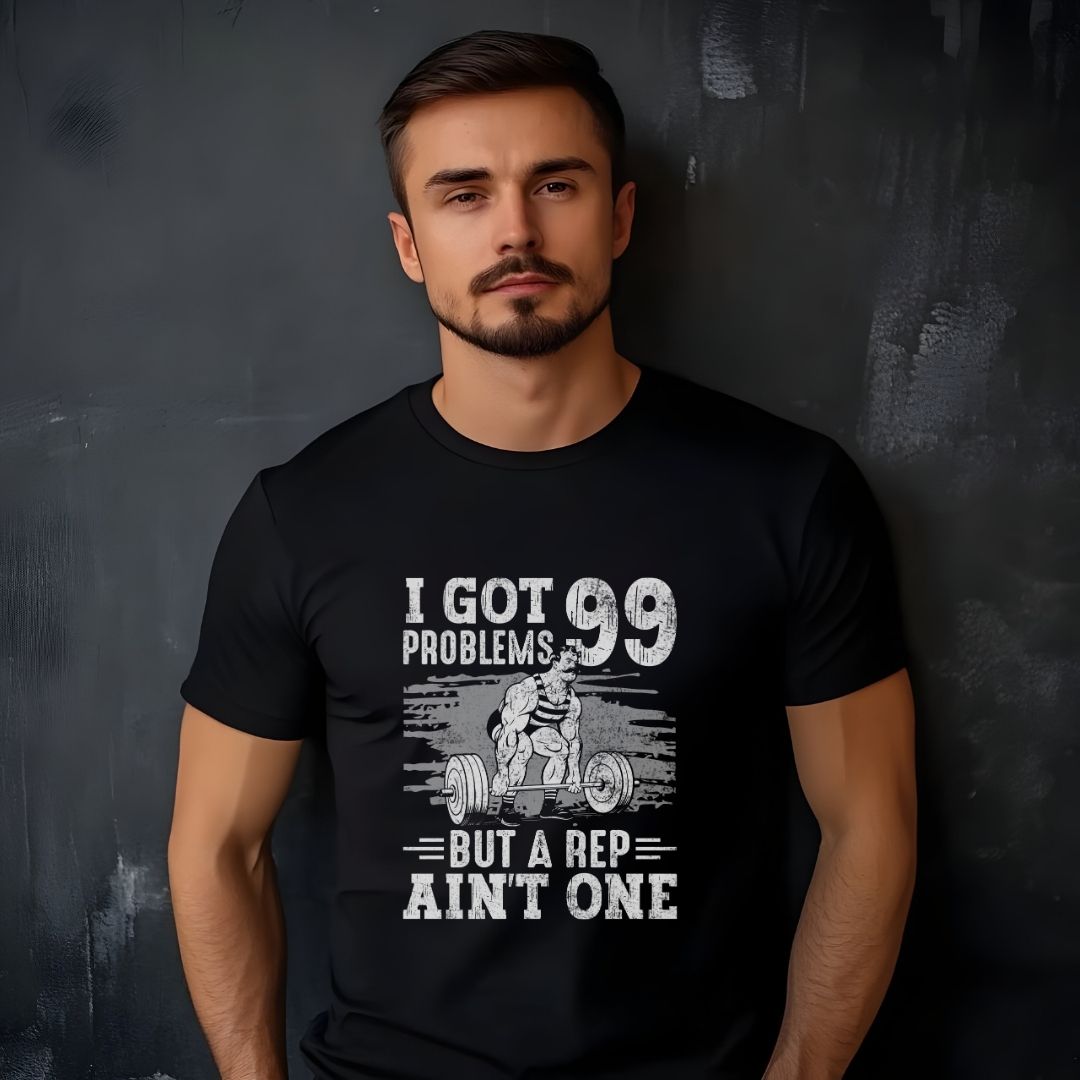 I Got 99 Problems But A Rep Ain't One Fitness T-Shirt | Unisex Gym Tee