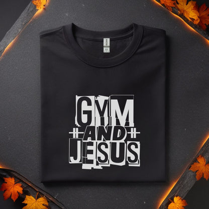 Gym and Jesus Fitness T-Shirt | Unisex Gym Tee